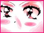 anime pink face