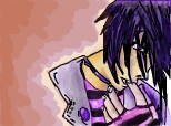 purple emo boy