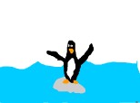 Penguin pe ghetar