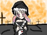gothic girl rabbit
