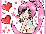 anime cute kitty-desen mai vechi