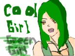 cool girl,green girl