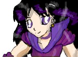 anime purple girl