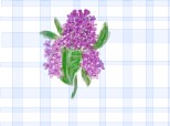 Desen 4699 modificat:flori de liliac