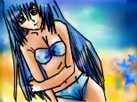 anime beach girl