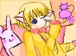 m-am juat prea mult la calculator sa iau o pauza imi e cam somn ma uit la TV  anime kitty girl mew m