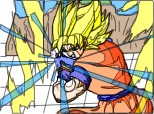 Goku's Kame-hame-ha agains cell