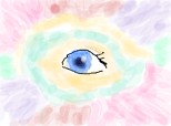 an eye and the colors