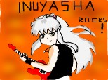 inuyasha rocks at the quitar