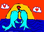 iubirea delfinilor in apa