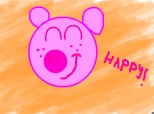 happy pig