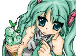Anime green girl-Miku Hatsune-Pt. o prietena ff buna,care nu e pe site,Maria!!!!!