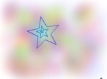 Star in  a colorful air