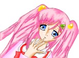 anime girl cute :X:X:X:X cu parul roz:X ce poate fi mai frumos?