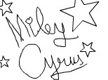 Autograf Miley Cyrus