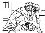 Naruto kissing Sakura