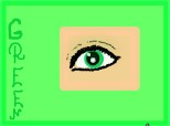green anime eye