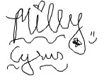 autograful lu miley cyrus