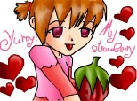 Anime girl strawberry :) sper k aqu`-i mai bn