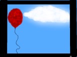 Balon printre nori 3